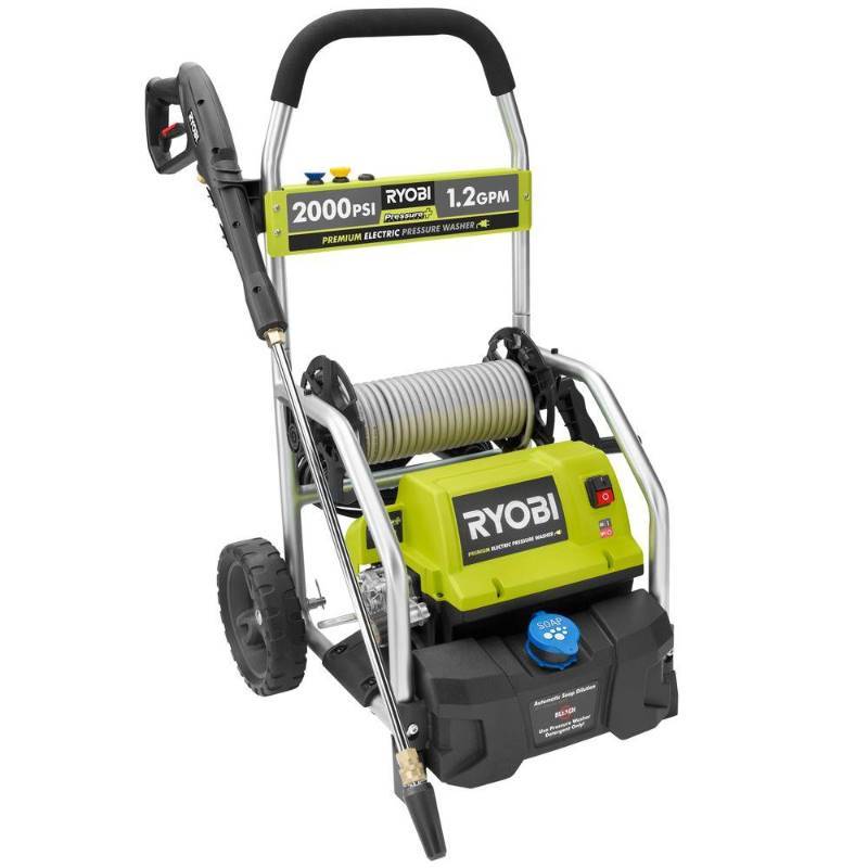 lot 6402 image: Ryobi Reconditioned 2000 PSI 1.2 GPM Electric Pressure Washer