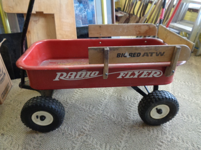 lot 6504 image: Metal Radio Flyer Wagon