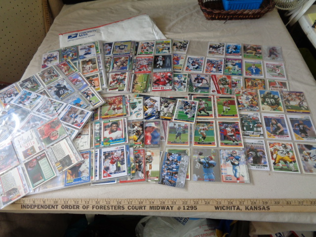 lot 6583 image: Football Trading Cards in Sleeves