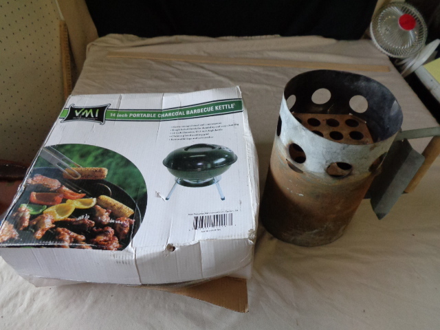 lot 6599 image: New Outdoor Living 14 Portable BBQ Kettle and Charcoal Starter