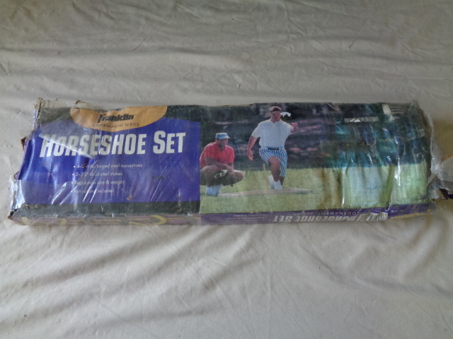 lot 6600 image: New Franklin Tournament Series Horseshoe Set