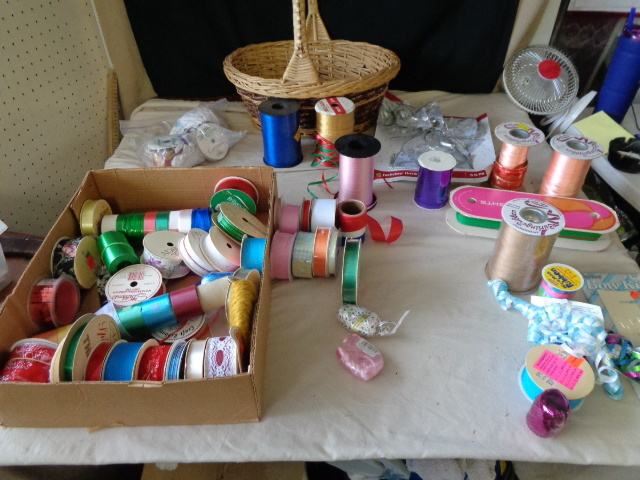lot 6607 image: Basket full of Ribbon