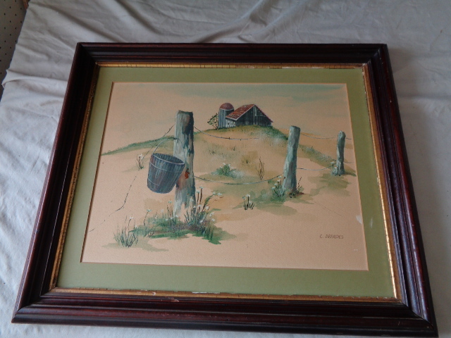 lot 6619 image: 25x21 C. Brandes Painting