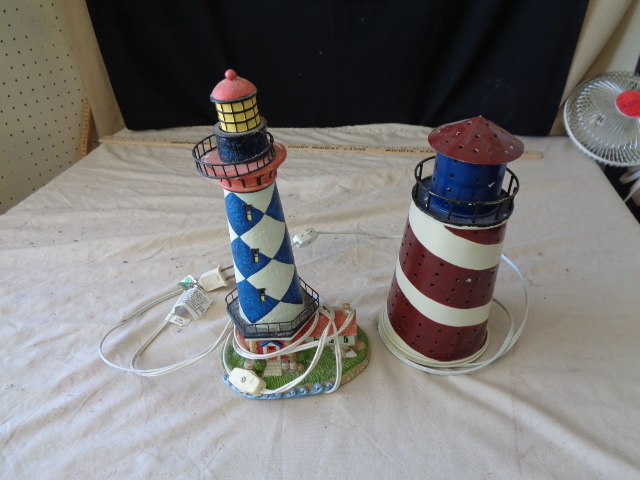 lot 6734 image: 2 Lighthouse Lamps