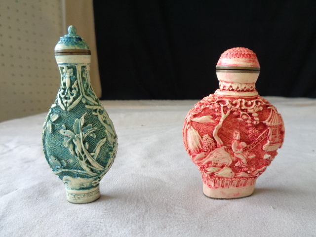lot 6759 image: 2 Antique Chinese Snuff Bottle