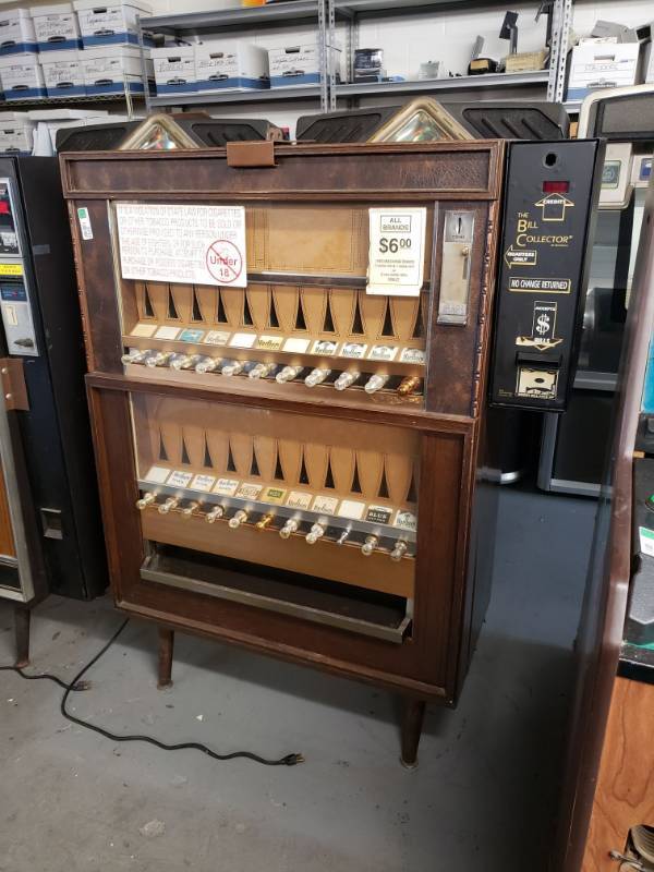 National Vendors Cigarette Vending Machine Model- 222, Arcade Machines,  Antique Jukeboxes, Pool Tables and More!