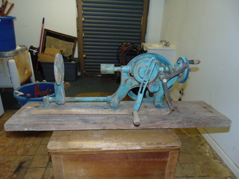 lot 10642 image: Antique Hand Lathe