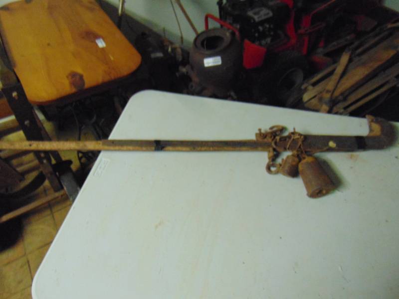 lot 10749 image: Antique Scale Arms and Counter Weights