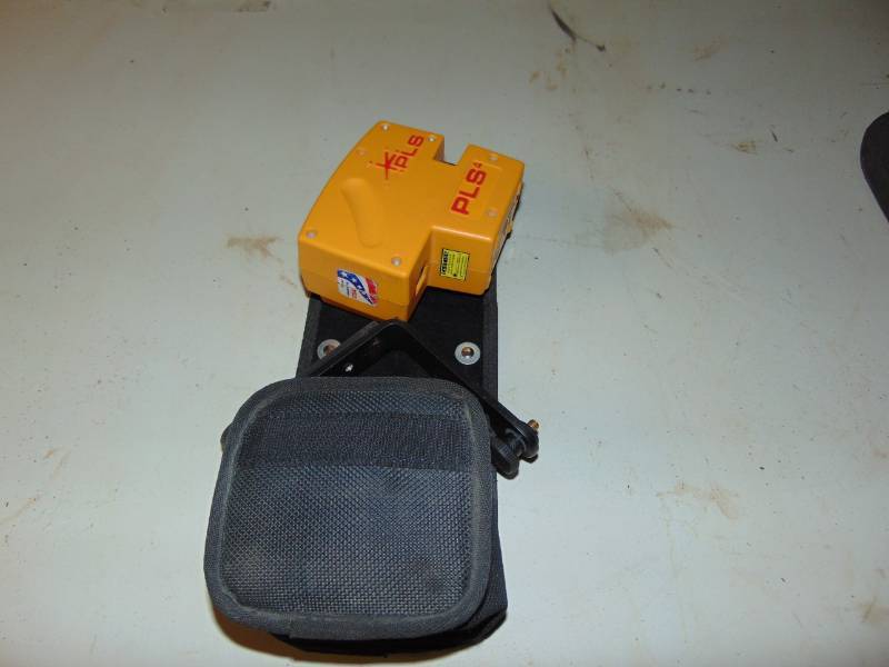 lot 10714 image: PLS 4 Red Cross Line Laser Leveling Kit