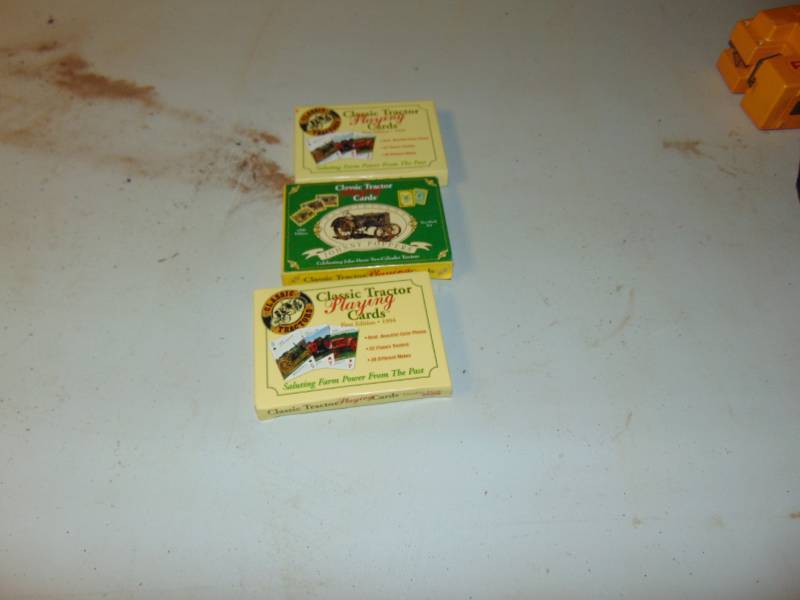 lot 10715 image: 3 Decks of Classic Tractor Playing Cards