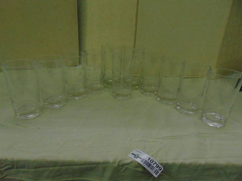 lot 10799 image: crystal drinking glasses