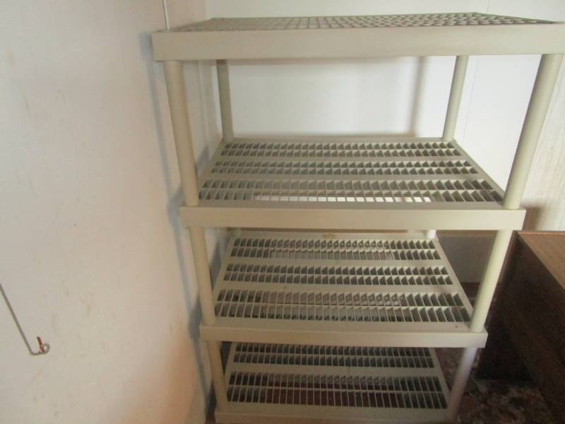 lot 13263 image: Plastic Storage Shelving