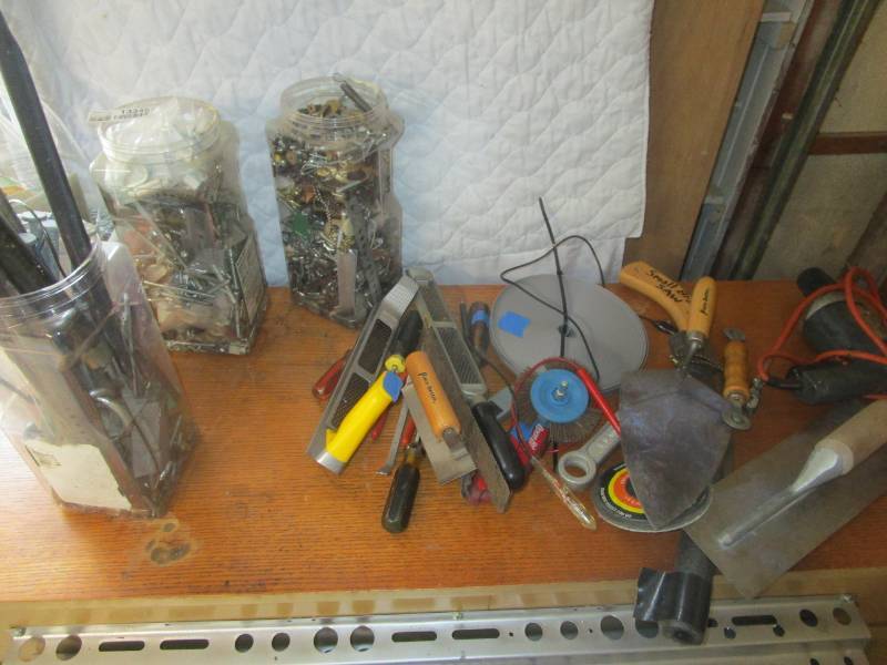 lot 13345 image: Misc Screws, Nuts, Bolts, and Tools Lot