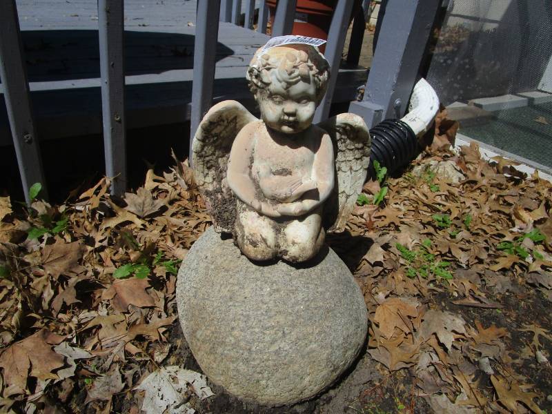 lot 13435 image: Concrete Cupid Statue