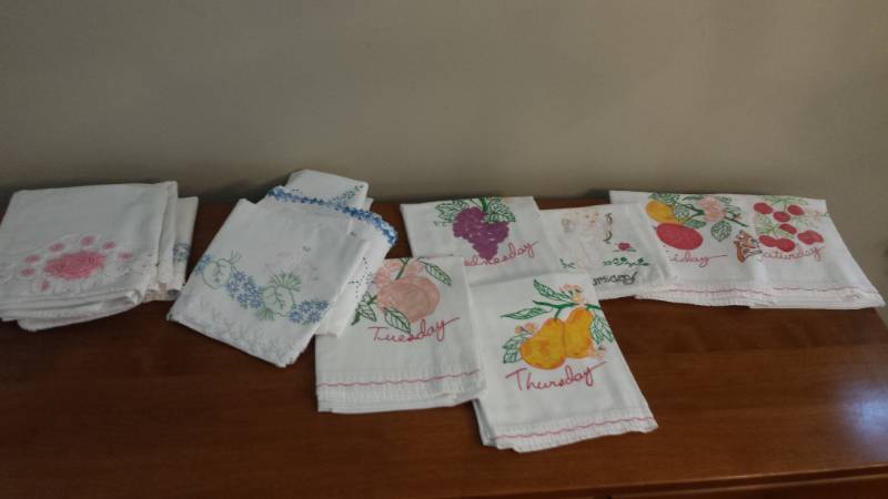 lot 13449 image: Days of the Week Fruit T-Towel Set