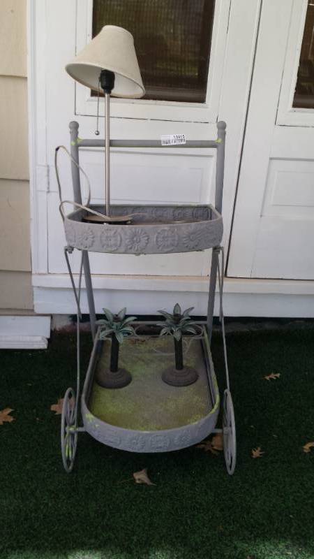 lot 13415 image: Wheeled Cart for Patio Porch