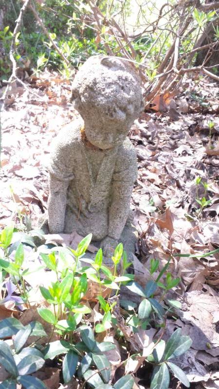 lot 13493 image: Concrete Boy Statue