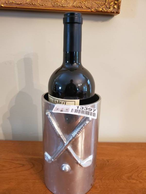 lot 13397 image: Mariposa Golf Motif on Wine Chiller Made in Mexico