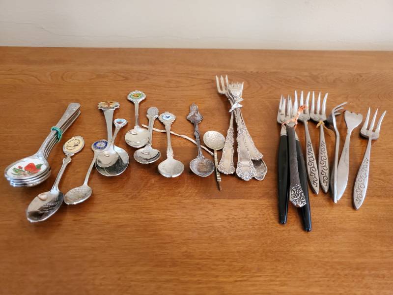 lot 13398 image: Misc Collector Spoons and Seafood Fork Lot