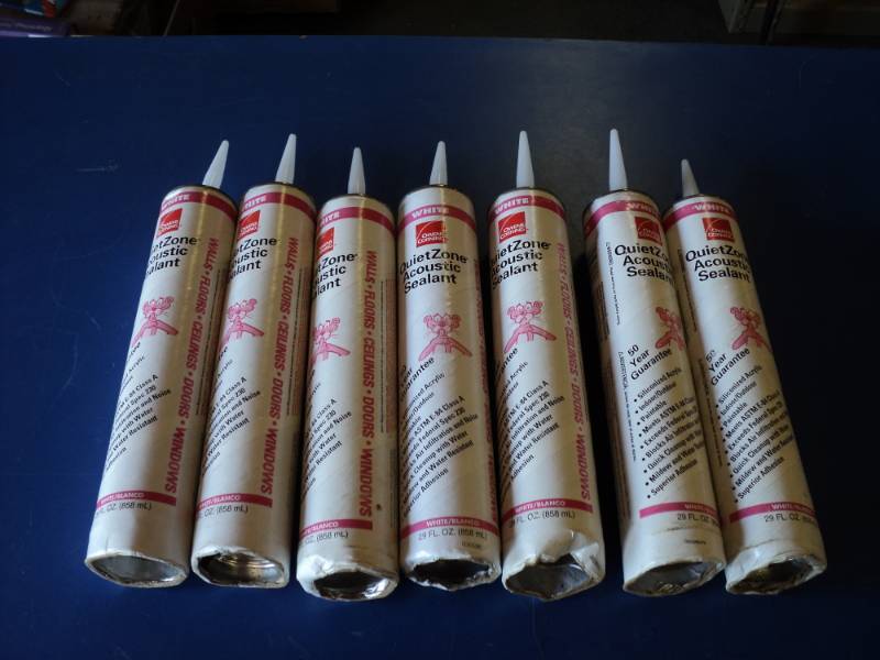lot 7264 image: (7) ct. lot Owens Corning Quiet Zone Acoustic Sealant 29 fl. oz tubes