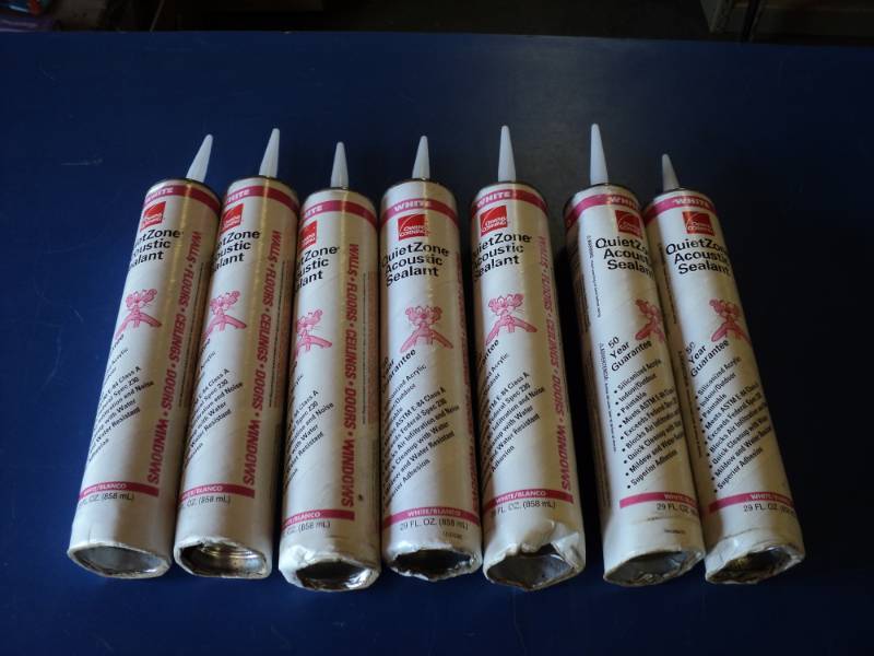 lot 7265 image: (7) ct. lot Owens Corning Quiet Zone Acoustic Sealant 29 fl. oz tubes