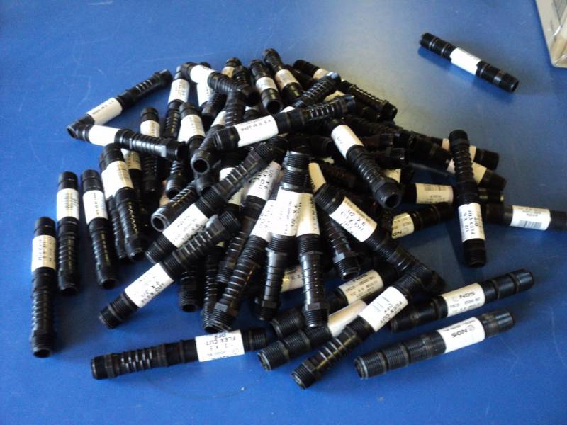 lot 7267 image: (69) ct mixed lot NDS MCO-0500 BC, 12 ID x 6  Risers and multi- cut off risers