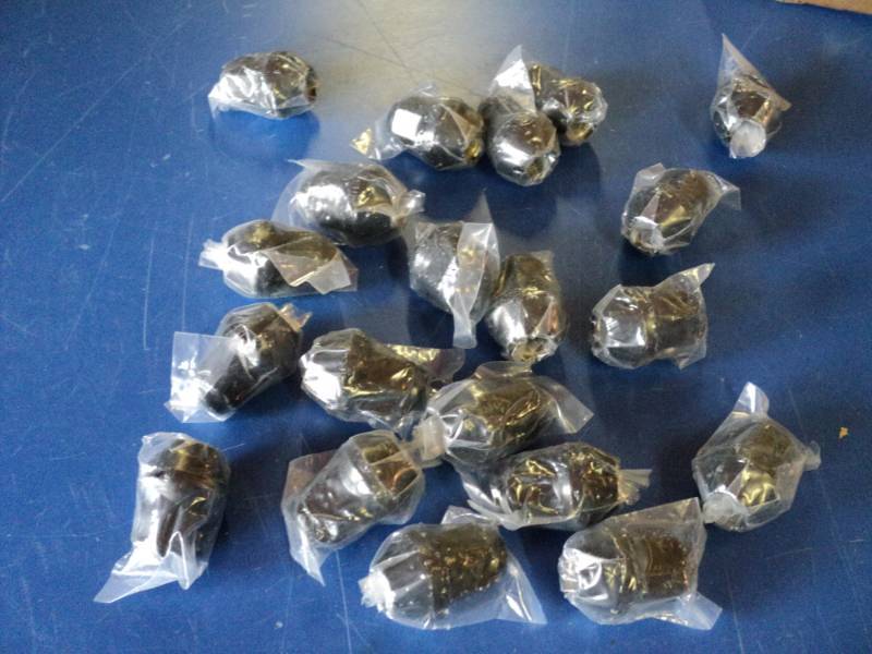 lot 7300 image: (20) ct. lot Black Lug nuts, 2015-2019 Black Chrome Factory S, WHLLN20