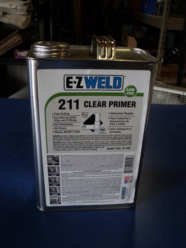lot 7303 image: (1) gallon EZ Weld 211 Clear Primer PN 21105
