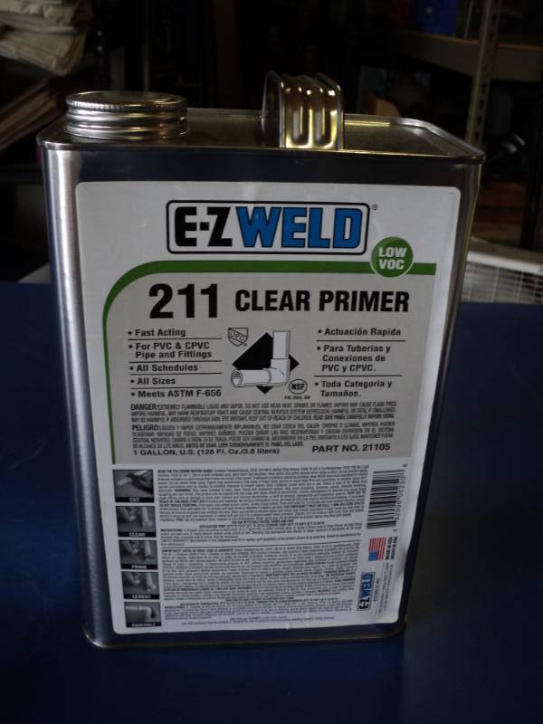 lot 7306 image: (1) gallon EZ Weld 211 Clear Primer PN 21105