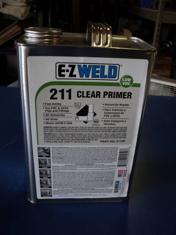lot 7305 image: (1) gallon EZ Weld 211 Clear Primer PN 21105