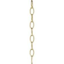 lot 7297 image: (1) box of (6) Westinghouse Fixture Chains, 11 gauge, 3 ft long, gold colored-- great for plants too