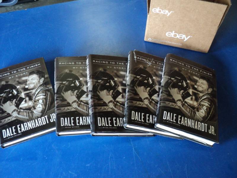lot 7359 image: (5) ct lot books, Racing To The Finish My Story Dale Earnhardt Jr. Copyright 2018