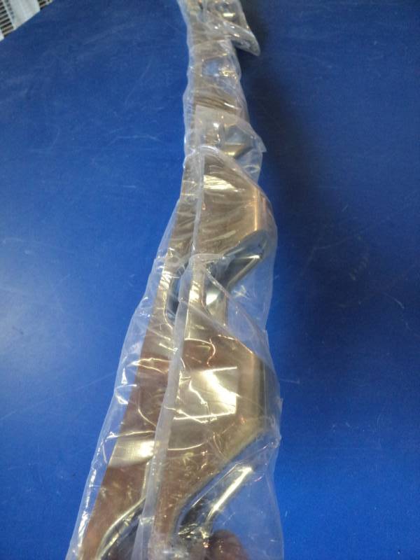 lot 7401 image: (2) ct lot plastic trim pieces G1139 approx 40-12 long chrome finish