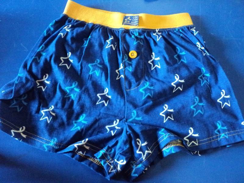lot 6643 image: (6) pair boxers, size youth small, Colon Cancer Alliance