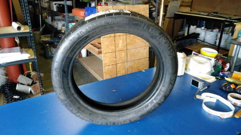 lot 6724 image: Kumho Tire 131 T13580D17, Temporary Use Only