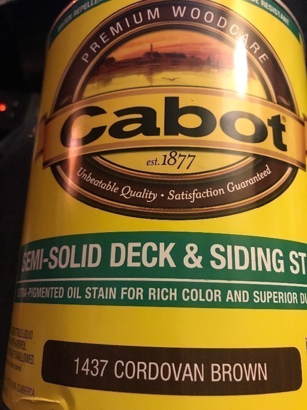 lot 912 image: 2 gallons of deck and siding stain these have a color of Cordovan brown this lot is for 2 gallons this stain retails for over $60 a gallon