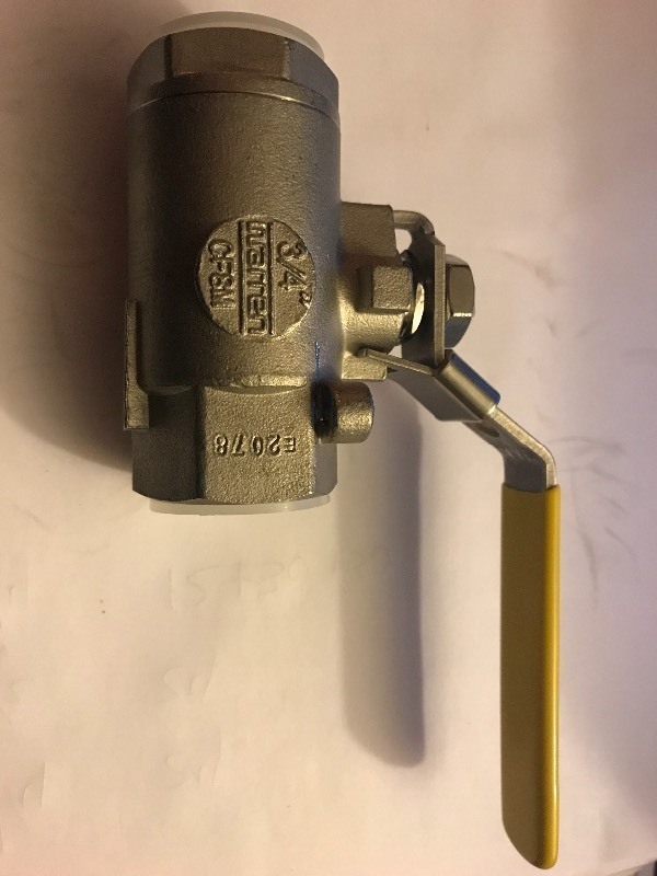 lot 9741 image: two new stainless steel three-quarter inch ball valve this lot is for two valves