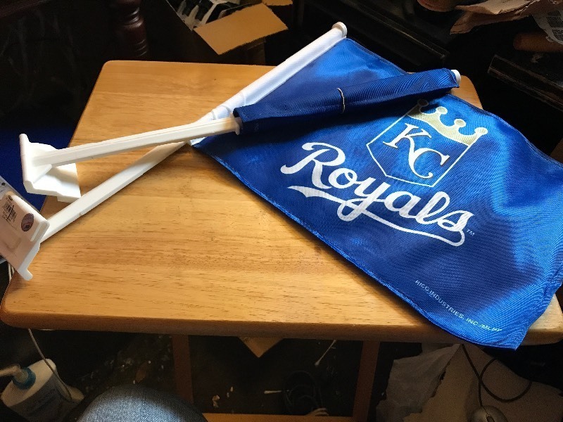 lot 289 image: Two new royals window flags