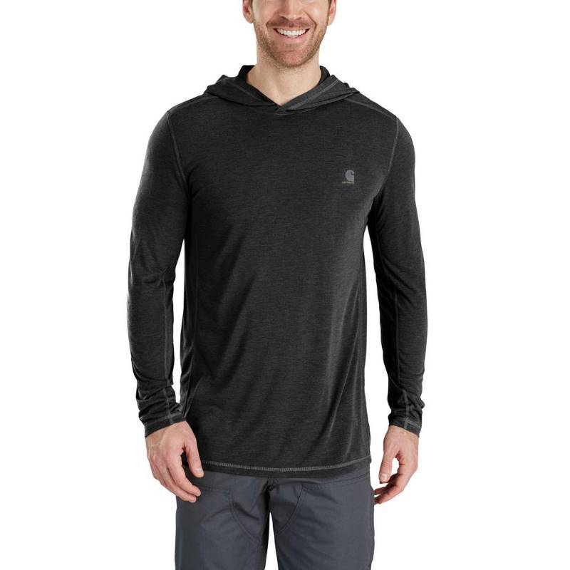 lot 324 image: Carhartt Mens Force Extremes Hooded Pullover - XL - Black Heather