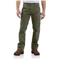 lot 339 image: Carhartt Mens Washed Twill Dungaree Relaxed Fit,Dark Coffee,33 x 30