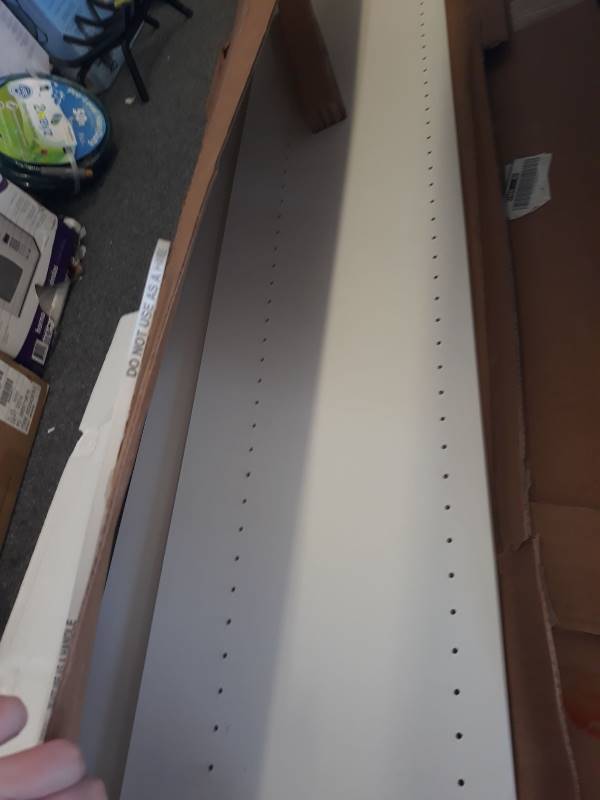 lot 376 image: White Shelving