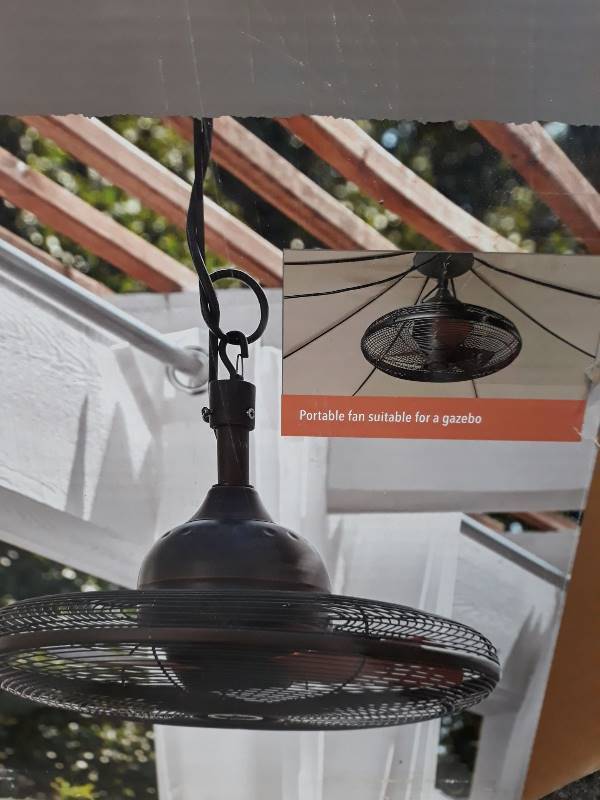 Allen Roth 20 In Valdosta Dark Oil Rubbed Bronze Outdoor Ceiling