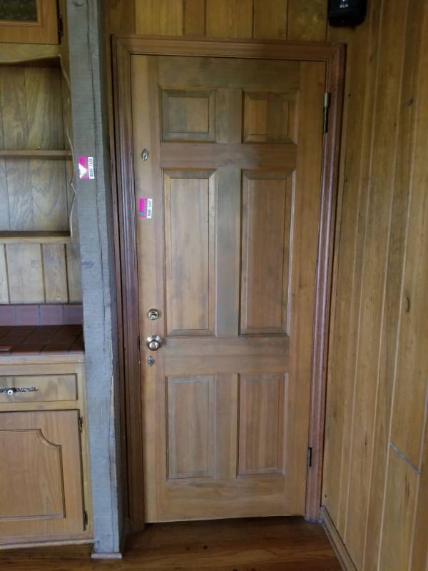 lot 1642 image: Wood Door