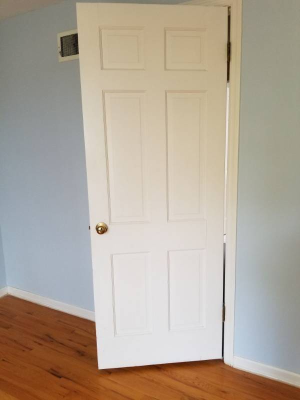 lot 1676 image: Interior Wood Door