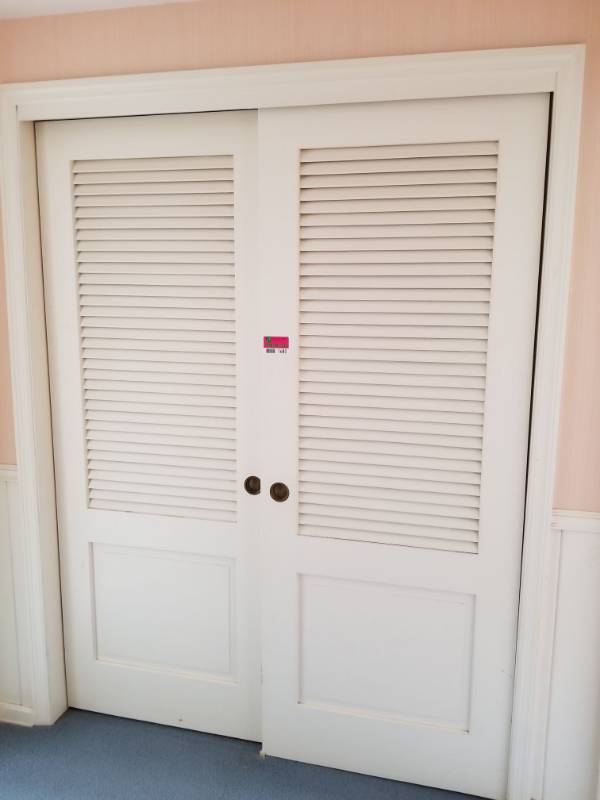 lot 1680 image: Closet Doors and Shelving