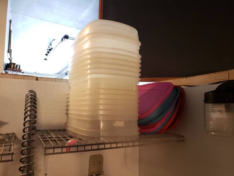 lot 51 image: (2) Metal Shelves with Contents