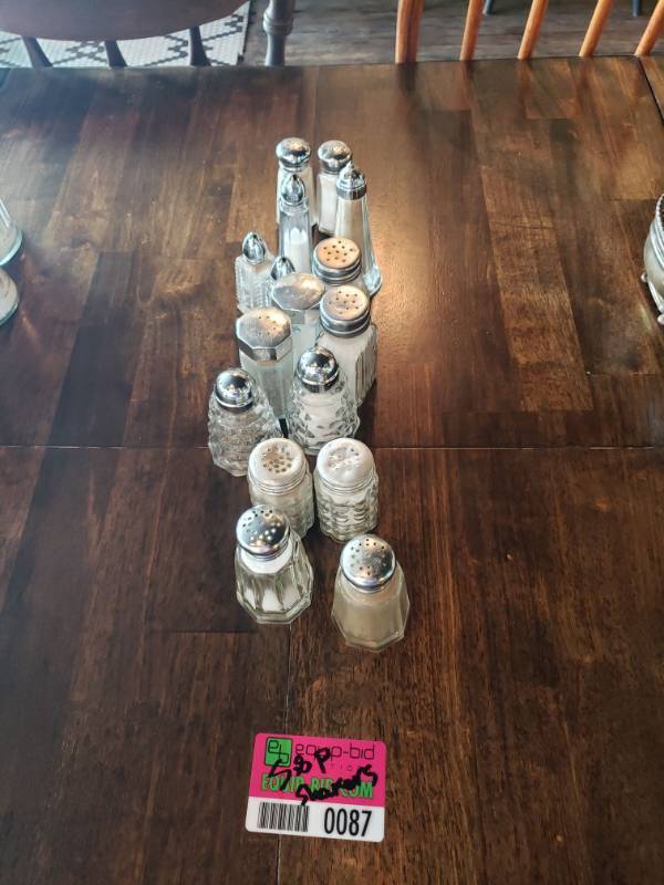 lot 87 image: Various Salt and Pepper Shakers