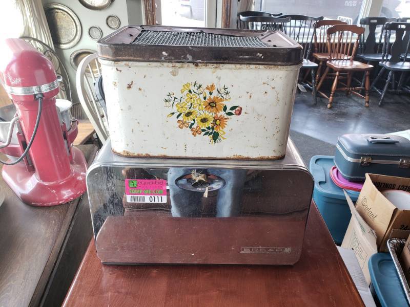 lot 111 image: Antique Bread Boxes