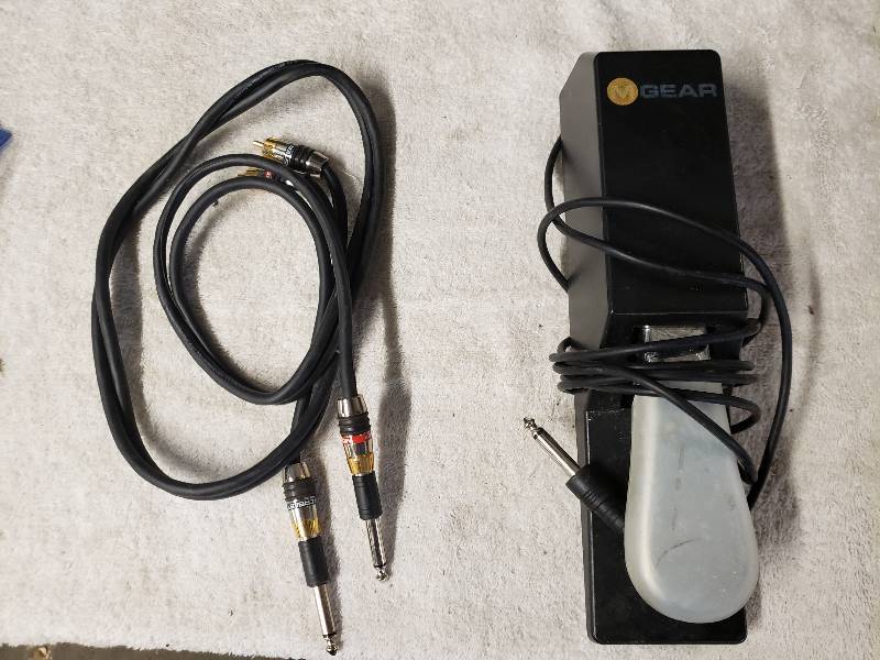 lot 10294 image: Guitar Cable and Foot Pedal