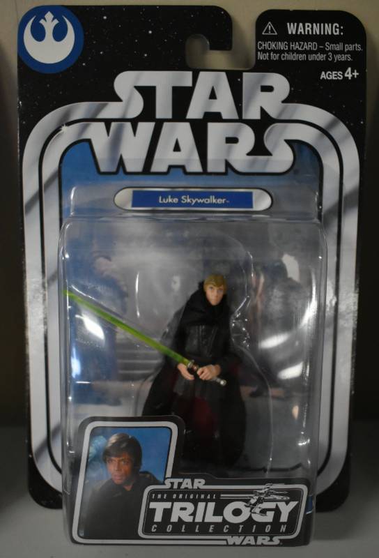 lot 1198 image: New In Package Star Wars Luke Skywalker Death Star Fight Trilogy Collection Action Figure